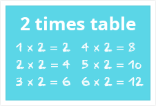 2 times table